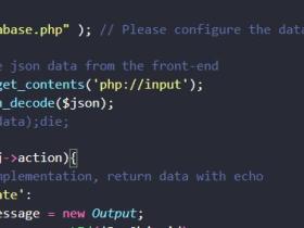 PHP后端开发如何接收前端JSON格式数据